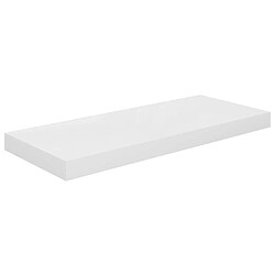 Acheter Maison Chic Lot de 4 Étagère murale flottante,Etagère de rangement Blanc brillant 60x23,5x3,8cm MDF -MN67052