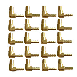 Acheter 20x Laiton 90 Degrés Mâle Coude Barbelé Tuyau Queue Tuyau Gaz Raccord 3.18mm à 6mm