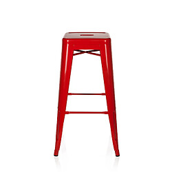 Tabouret de bar VANTAGGIO HIGH métallique rouge hjh OFFICE