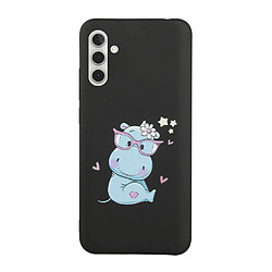 Coque en silicone avec lanière noir pour votre Samsung Galaxy A13 5G