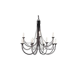 Elstead Lighting Chandelier Carisbrooke 12x60W Noir