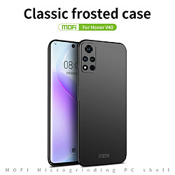 Mofi Coque en TPU Bouclier Slim Givré rigide bleu pour votre Honor V40 5G