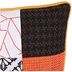 Acheter The Home Deco Factory Coussin patchwork en tissu déhoussable 40x40 cm (Lot de 2).