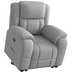 vidaXL Fauteuil inclinable gris nuage tissu