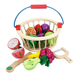 Acheter 12pcs Jouet à Couper Aliments en Bois Jouets Educatifs pour Enfants 3 Ans et Plus