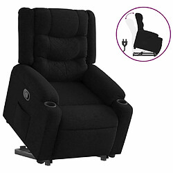 Maison Chic Fauteuil Relax pour salon, Fauteuil inclinable noir tissu -GKD52336