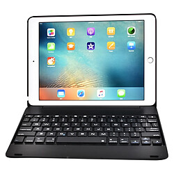 Wewoo Clavier QWERTY Universel noir pour iPad 9.7 2018 et Air & Air 2 Pro 9.7 nouvel 9.7 pouces 2017 Ultra-mince ABS Flip Type de couverture Bluetooth Horizontal étui en cuir F19B