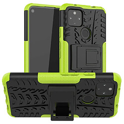 Coque en TPU hybride de pneu cool vert pour votre Google Pixel 4a 5G