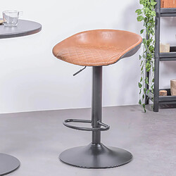 Nest Dream Tabouret réglable recouvert de simili cuir - Denver