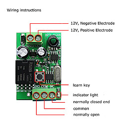 1ch sans fil rf télécommande interrupteur commutateur + récepteur 01 ab bouton pas cher