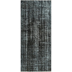 Vidal Tapis de laine 267x114 noir Ultra Vintage