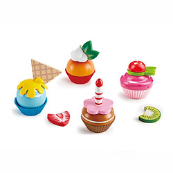 Hape Cupcakes - quatre cupcakes et différentes garnitures