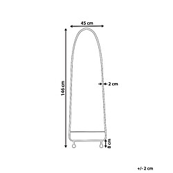 Avis Beliani Miroir PARNAY 146 cm Vert olive