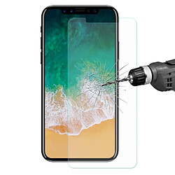 Wewoo Verre trempé pour iPhone X 0.26mm 9H Dureté 2.5D Film d'Écran Chapeau-Prince