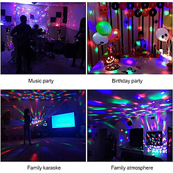 Avis BESTA Disco Ball Disco Light Party Light Effets d'éclairage Disco Light 7 couleurs LED contrôlées par la musique DJ Light Party Lighting Party Lamp pour Halloween Noël Enfants Disco DJ Party Birthday Decoration