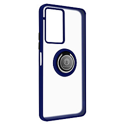 Avizar Coque Vivo Y76 5G Bi-matière Bague Métallique Support Vidéo bleu