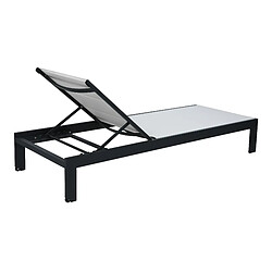 Avis AXI Elio Bain de Soleil en Anthracite / Crème | Transat Jardin avec structure en aluminium réglable en 5 positions | Chaise longue pour l'extérieur / le jardin