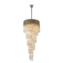 Luminaire Center Suspension 23 ampoules Nickel poli