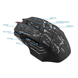 Acheter 7 Boutons LED USB Souris de Jeu Souris Gaming Mous