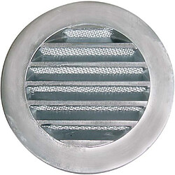 Unelvent grille ronde aluminium diamètre 132mm