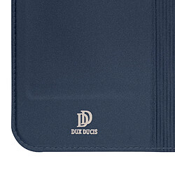 Acheter Étui pour iPhone 15 Pro Clapet Porte-carte Support Vidéo Dux Ducis Bleu nuit