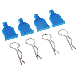 Pièces de rechange de boucle de coquille en métal de voiture de RC pour la dérive de 1/10 RC / voitures routières bleu