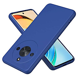 Htdmobiles Coque pour Honor Magic 6 Lite 5G - housse etui silicone gel fine + verre trempe - BLEU FONCE