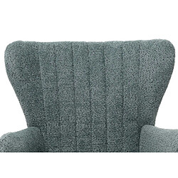 Mendler Lounge-Sessel HWC-K37, Cocktail-/Ohrensessel Polsterstuhl Retro Vintage Stoff Chenille (500g/m²) Öko-Tex ~ bleu-vert pas cher