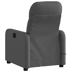 Avis vidaXL Fauteuil de massage inclinable Gris foncé Tissu