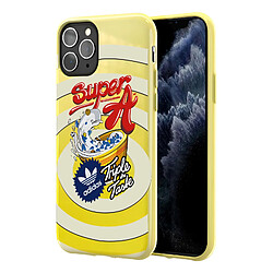 Adidas Coque pour iPhone 11 Pro Silicone Gel Design Fin Jaune