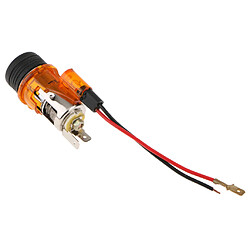 Acheter allume-cigare de voiture prise d'alimentation 12v avec lumière dia 2.8mm orange