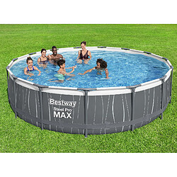 Piscine Hors Sol Bestway Steel Pro MAX Ø457x107 cm avec Épurateur à Cartouche 3.028 L/h, LED, Échelle et Couverture