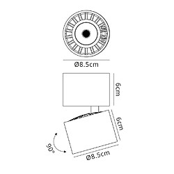 Inspired Projecteur 8,5cm rond 12W LED 4000K, 1090lm, blanc mat