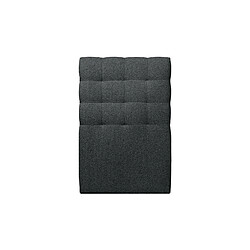 Sommeil de plomb Tete de lit Capitonnée Bouclette Noir L 90 cm - Ep 10 cm rembourré