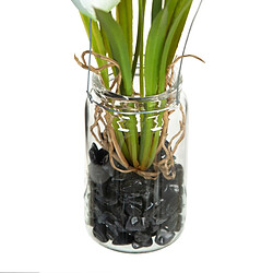 BigBuy Home Plante décorative Polyester Polyéthylène Fer 7 x 7 x 24 cm