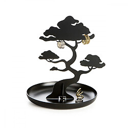 KIKKERLAND Arbre à bijoux Bonsai Présentoir à bijoux - Métal - Style bonsai - Dimensions h18 x Diam 14 cm