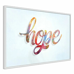 Paris Prix Affiche Murale Encadrée Colourful Hope 30 x 20 cm Blanc