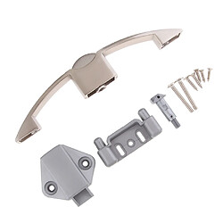 Bouton-poussoir Serrure à loquet à poignée pour armoire de porte RV nickel brossé 128mm pas cher