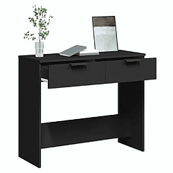 Maison Chic Table console | Meuble d'entrée | Table d'appoint noir 90x36x75 cm bois d'ingénierie -GKD97832 pas cher