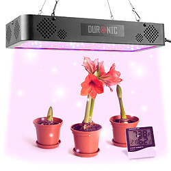 Duronic GLH60 Lampe de croissance horticole suspendue 600W | Ampoules LED bleu rouge IR | 2 modes : semence et floraison | Hygromètre inclus | Lumière de culture pour plante fruit légume fleur herbe