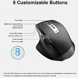 Acheter Universal Souris sans fil rechargeable Rapoo pour le téléphone Win PC / Android, bascule entre Bluetooth 3.0 / 4.0 / RT 2.4G