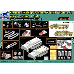 Bronco Models Maquette Véhicule German Sws Supply Ammo Vehicle & Armored Cargo Version (2 In 1)