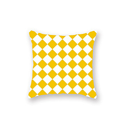 Acheter YP Select 4pcs jaune taie d'oreiller géométrique canapé taie d'oreiller de coussin - 2 jaune 45X45Cm