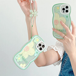 GUPBOO Étui pour iPhone11ProMax Fleurs de peinture à l'huile fraîches femmes japonaises et coréennes de chaîne de cas de téléphone portable