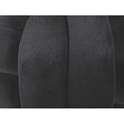 Beliani Coussin MALNI Velours 20 x 20 cm Unicolore Noir pas cher