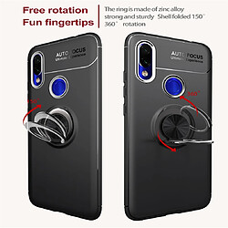 Avis Wewoo Coque Souple Titulaire d'anneau en métal 360 degrés rotation cas TPU pour Xiaomi Redmi 7 noir rouge