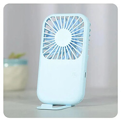 (Bleu Ciel) Ventilateur de Poche Portable à Main Mini Refroidisseur Ventilateur de Bureau Rechargeable USB pour la Maison