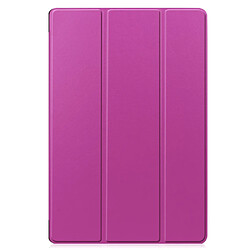 Etui en PU fonction veille/réveil automatique avec support et porte-stylo violet pour votre Samsung Galaxy Tab S8 Plus