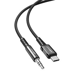 Câble USB-C vers mini jack 3.5mm Acefast C1-08 1.2m (noir)