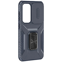 Avizar Coque pour Samsung Galaxy S24 Bague Support Cache caméra Bleu Nuit